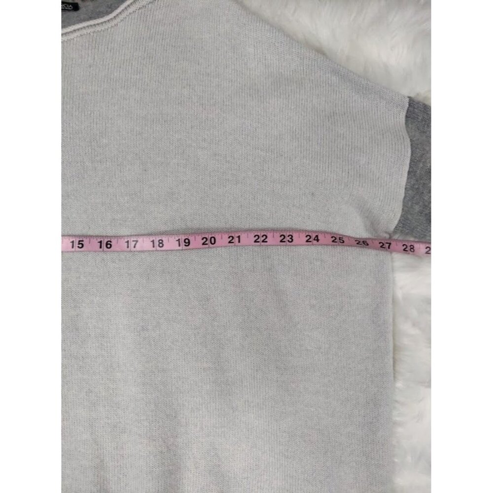 NWT BIANCALANCIA Color Block Oversized Cashmere blend Round Neck Sweater 46/10 - Picture 5 of 13
